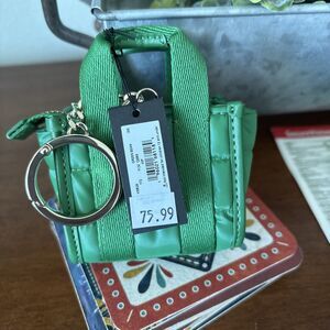 Kate Spade Kip Puffy Micro Bag Charm Key Fob Keychain - Green Bean